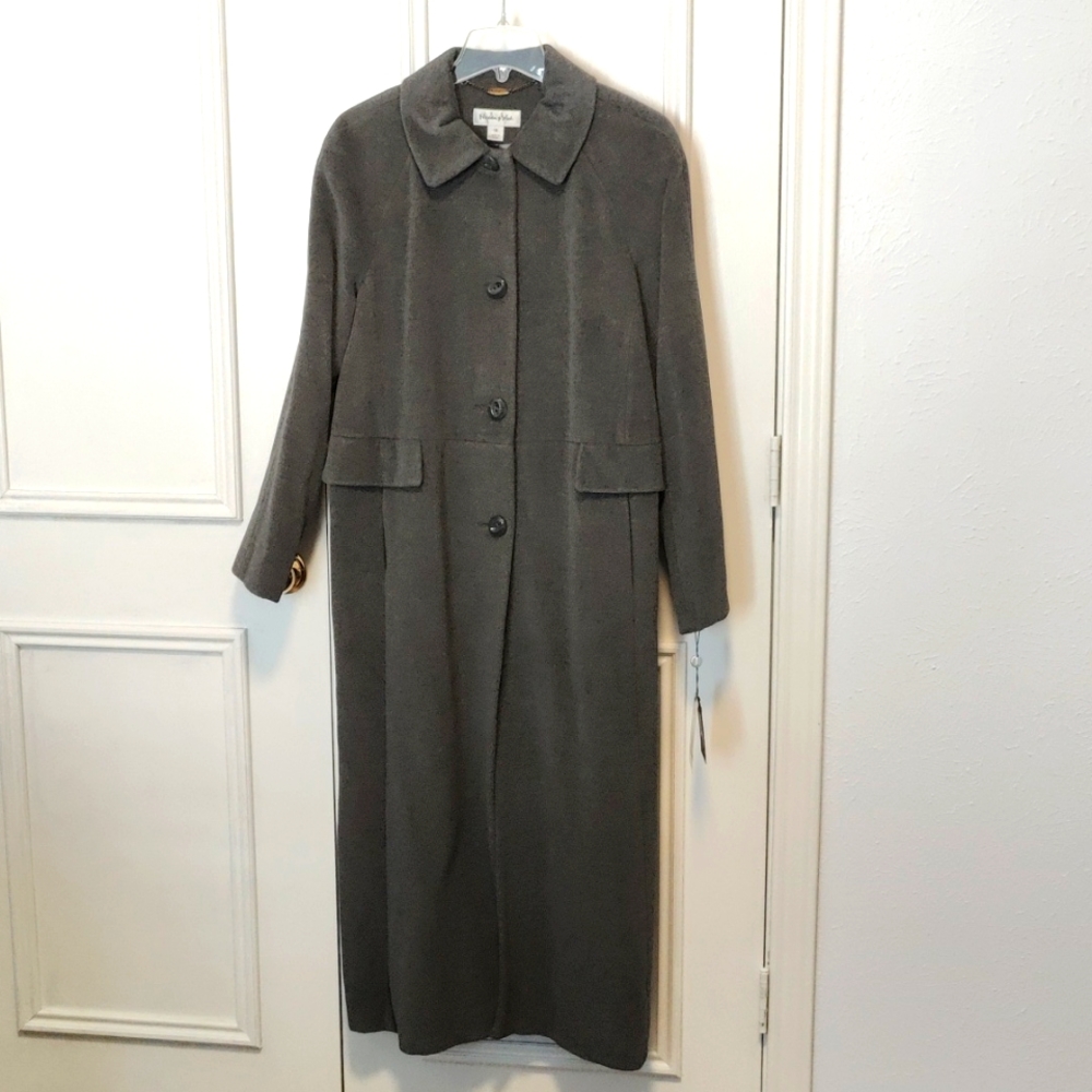 Women's New Gray Preston & York Wool Coat